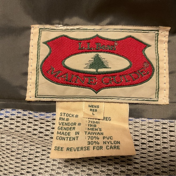 LL Bean Maine Guide Rain Coat - Large - Picture 8 of 8